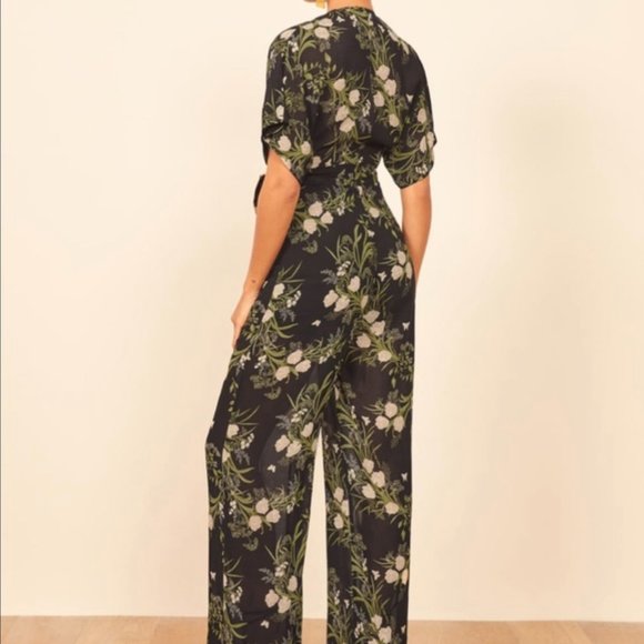 Reformation Lemongrass Jumpsuit Anastasia Size 6 - Picture 2 of 11